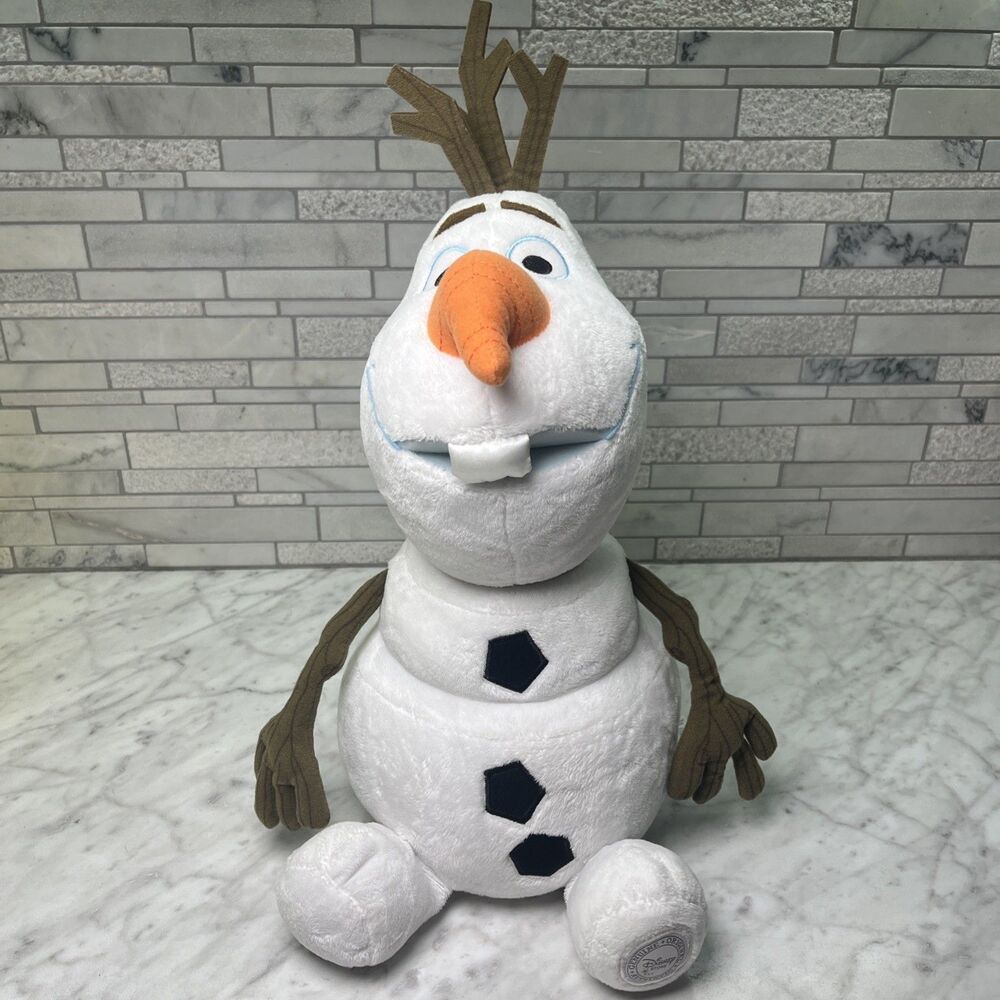 Disney Store Olaf Snowman Authentic Plush  15 Inches Disney Frozen Movie